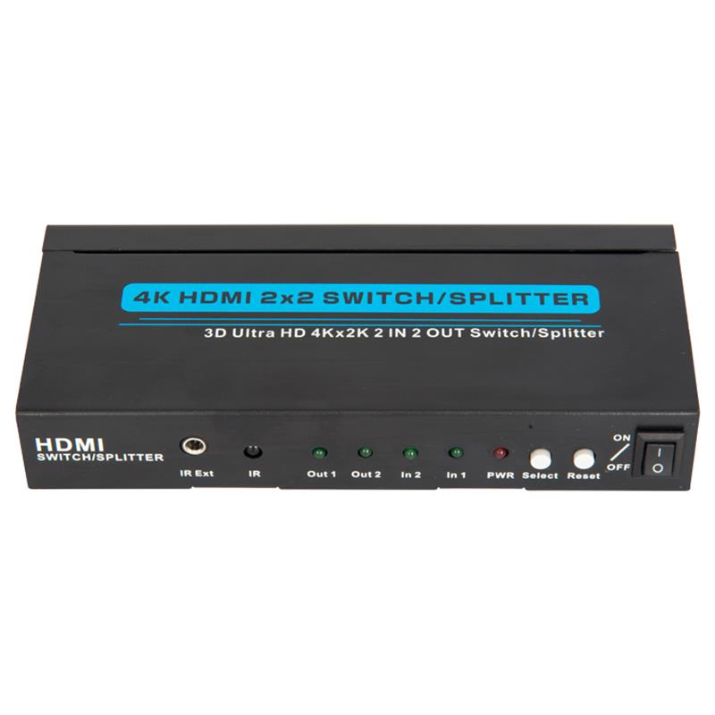 Supporto switcher / splitter HDMI 2x2 4K / 30Hz 3D Ultra HD 4Kx2K / 30Hz