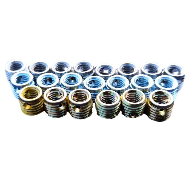 Serie 307 di inserti autofilettanti a 3 fori senza sbavature stock 500K