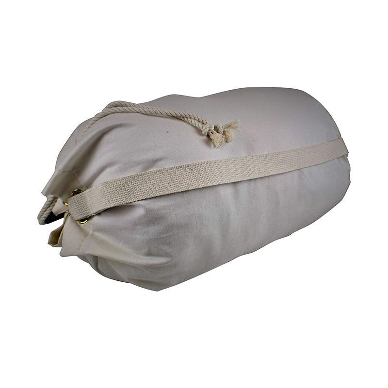 SG71 Eco-friendly Organic Cotton Canvas Duffle Printible Hotel Drawstring Lavanderia Bag Heavy Duty