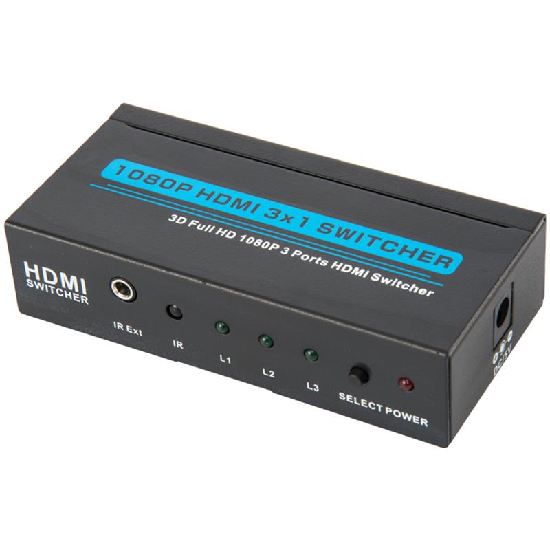 V1.3 Supporto per switcher HDMI 3x1 3D Full HD 1080P