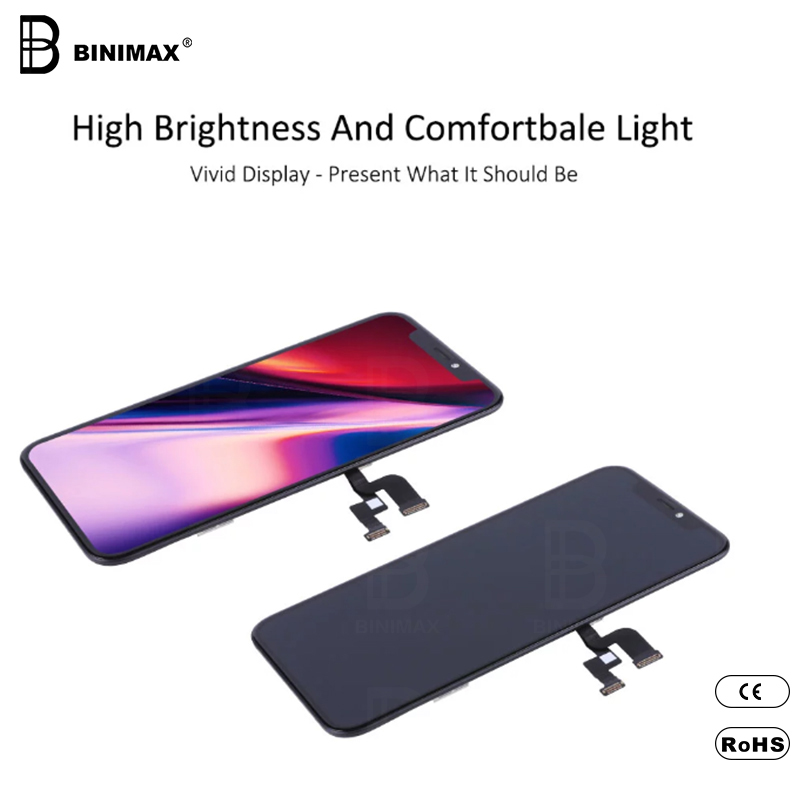 BINIMAX stock cellulare lcd per ip XS
