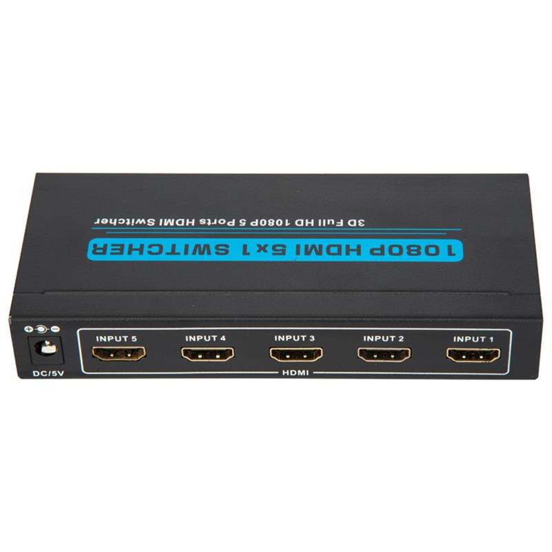 V1.3 Supporto per switcher HDMI 5x1 3D Full HD 1080P