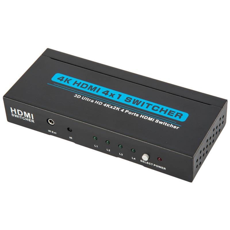 Supporto per switcher HDMI 4x1 V1.4 4K / 30Hz 3D Ultra HD 4K * 2K / 30Hz