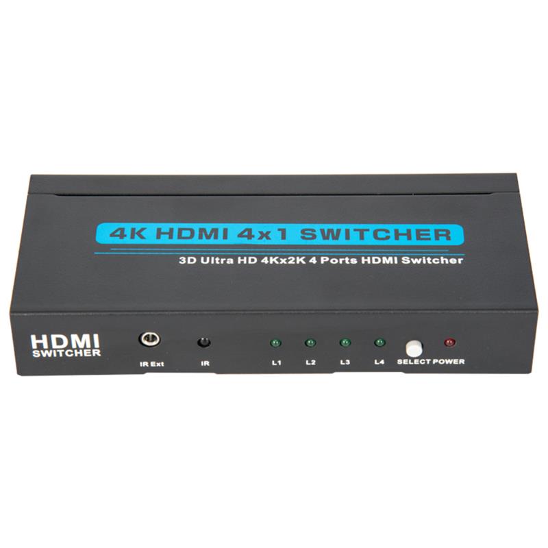 Supporto per switcher HDMI 4x1 V1.4 4K / 30Hz 3D Ultra HD 4K * 2K / 30Hz