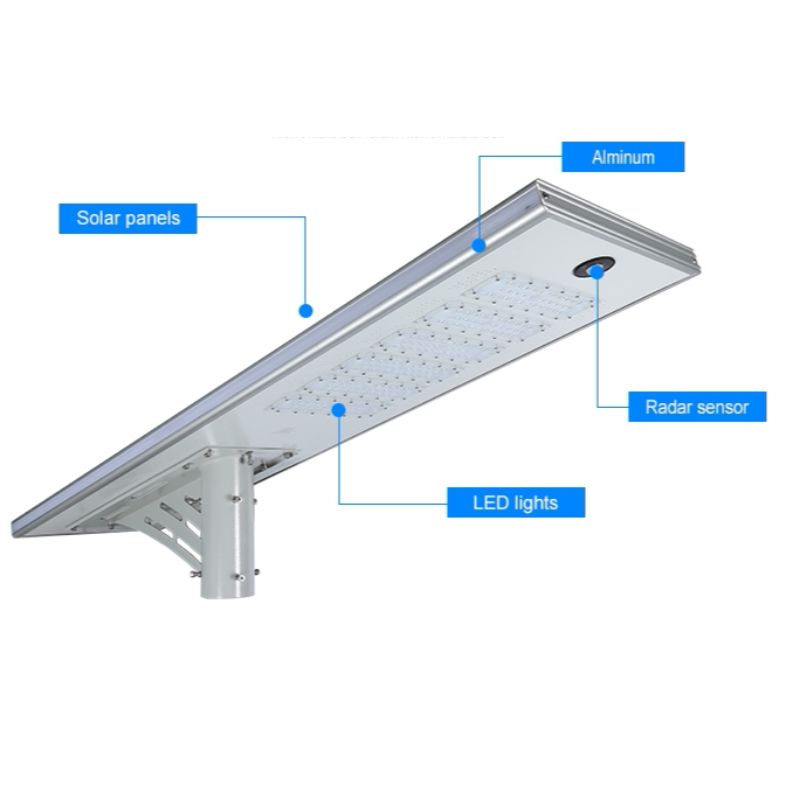 Lampione solare 30w 60w 80w 100w