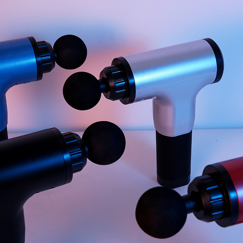 12V Muscle Relax Massager Pistola per massaggio Massaggiatore portatile a vibrazione Pistola a fascia