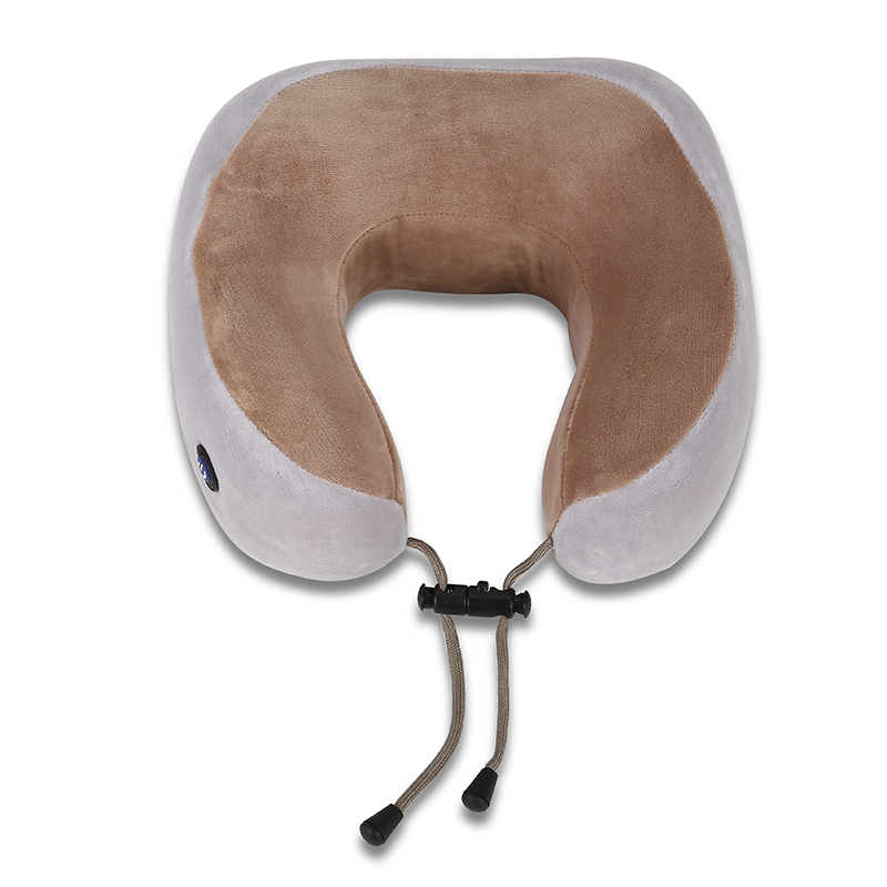 Batteria AA Cuscino per massaggio a forma di U Cuscino per massaggio al collo in memory foam Cuscino per massaggio al collo