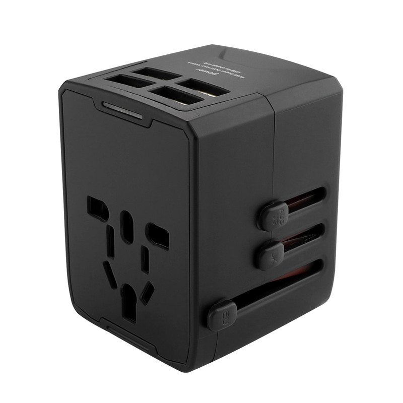 RRTRAVEL Power Plug Adapter - International Travel - 4 Ports USB per 150+ Paesi - 220 Volt Adapter - Travel Adapter Tipo C Tipo A tipo G I f UK EU Europe European (4 USB Adattatore)