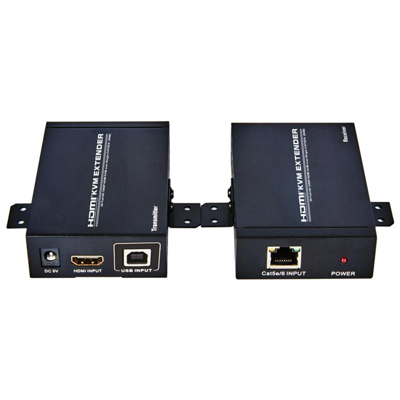 Extender HDMI KVM 60m su singolo supporto cat5e / 6 Full HD 1080P