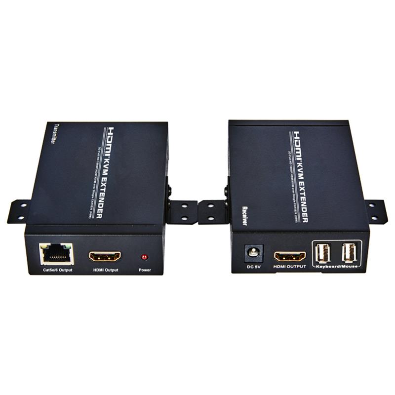 Extender HDMI KVM 60m su singolo supporto cat5e / 6 Full HD 1080P