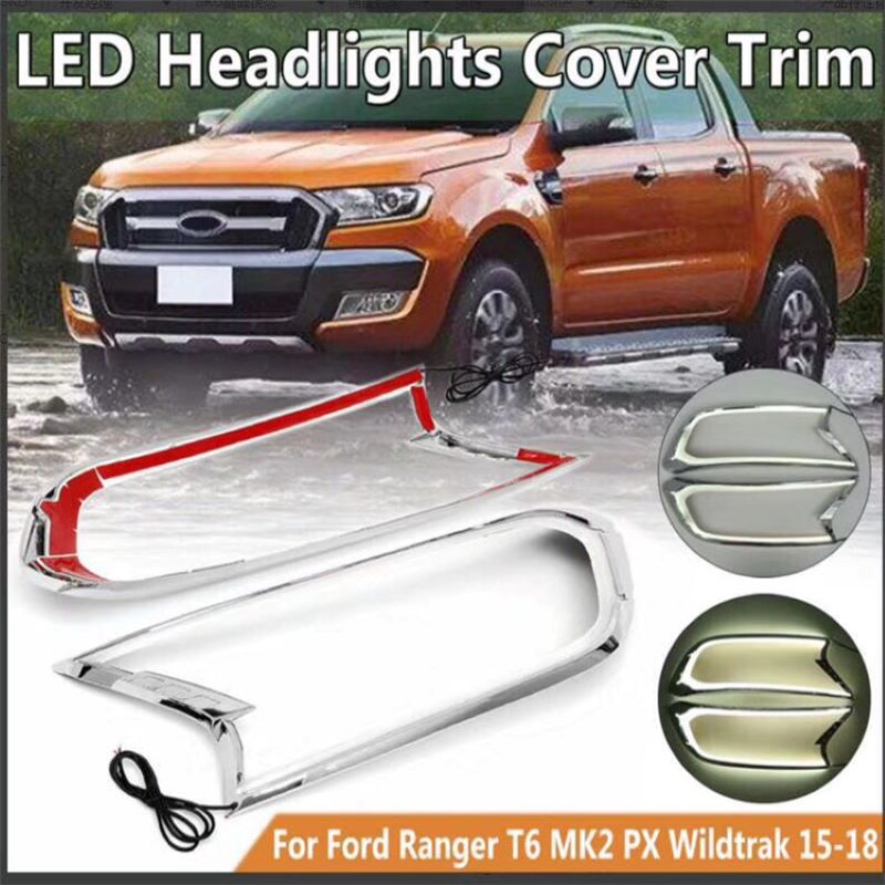 Luce di marcia diurna per Ford Ranger 2015~2018,Copertura frontale per Ford Ranger 2015~2018