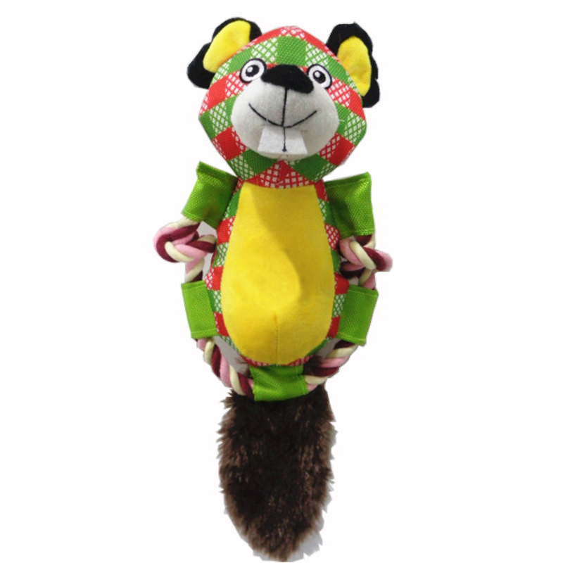 best seller peluche giocattolo peluche cigolante di cane per masticare