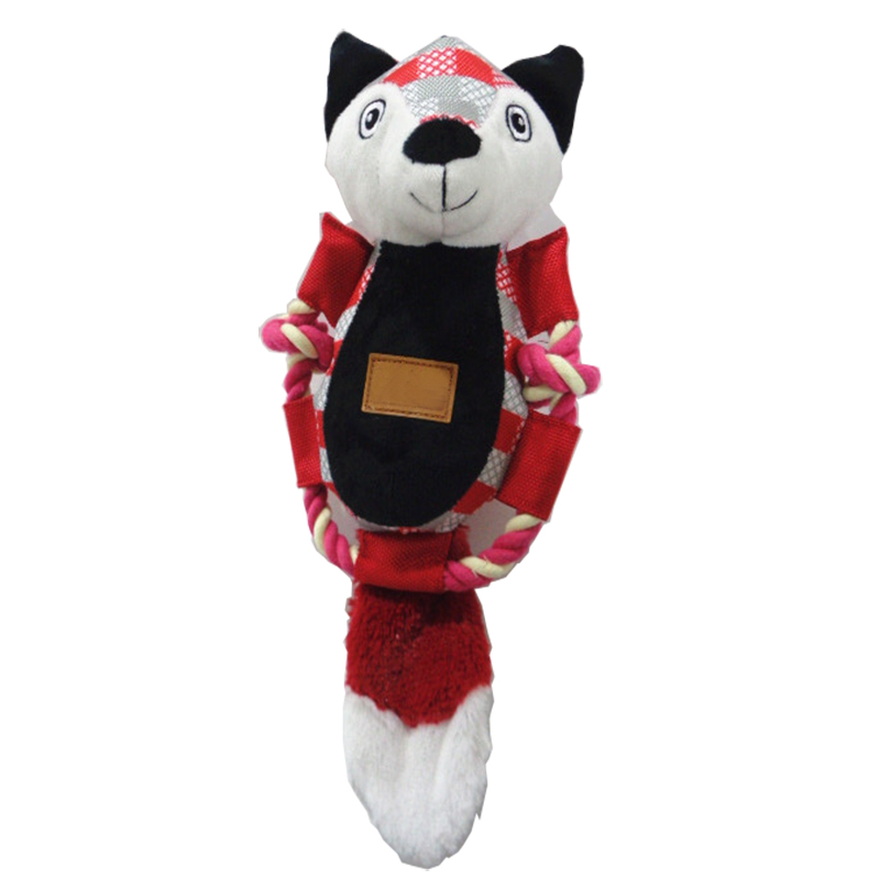 best seller peluche giocattolo peluche cigolante di cane per masticare