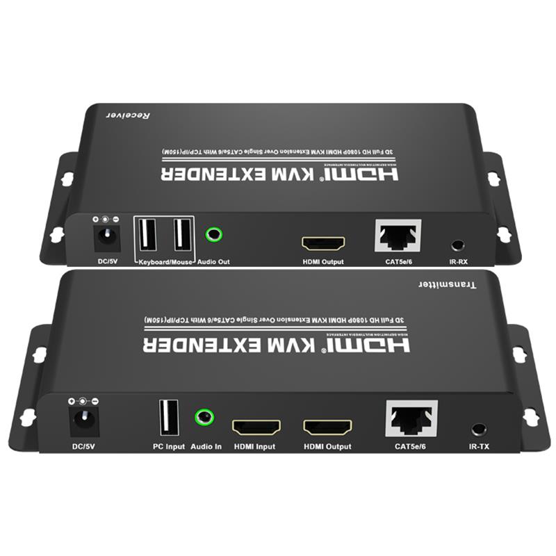 Extender HDMI KVM 150m su CAT5e / 6 singolo con supporto TCP / IP Full HD 1080P