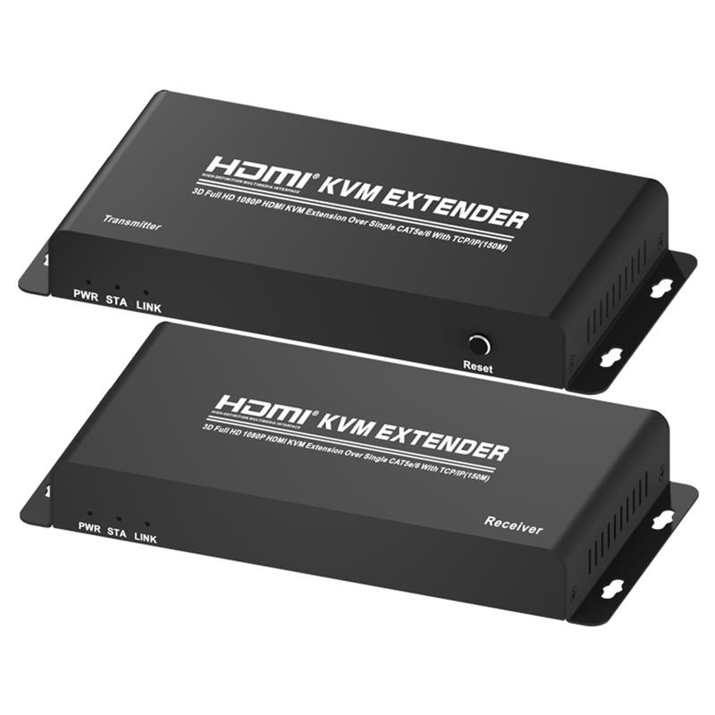 Extender HDMI KVM 150m su CAT5e / 6 singolo con supporto TCP / IP Full HD 1080P