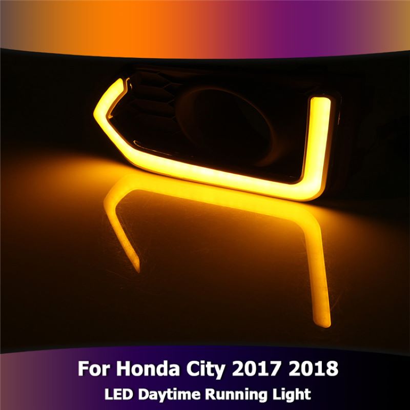 Luce di marcia diurna per Honda City 2017~2018,Foglampada per Honda City 2017~2018 DRL
