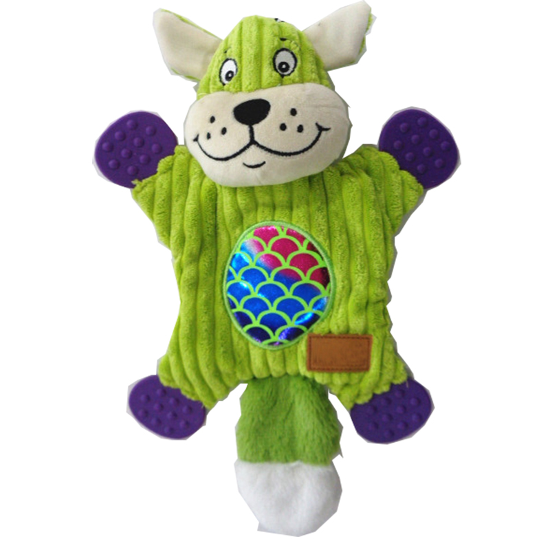 Fabbrica peluche nuovo cane giocattolo da compagnia mastica giocattolo con il cigolio
