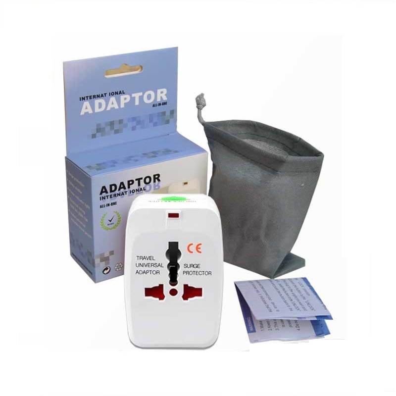 Adattatore di alimentazione da viaggio in tutto il mondo, adattatore da viaggio universale Adattatore per spina di alimentazione CA per USA EU UK AUS Cell Phone Laptop Covers 150+ Paesi