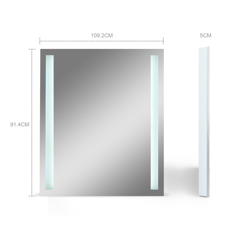 Hotel Light Up Rectanglar Illuminate LED Wall Mirror Bagno