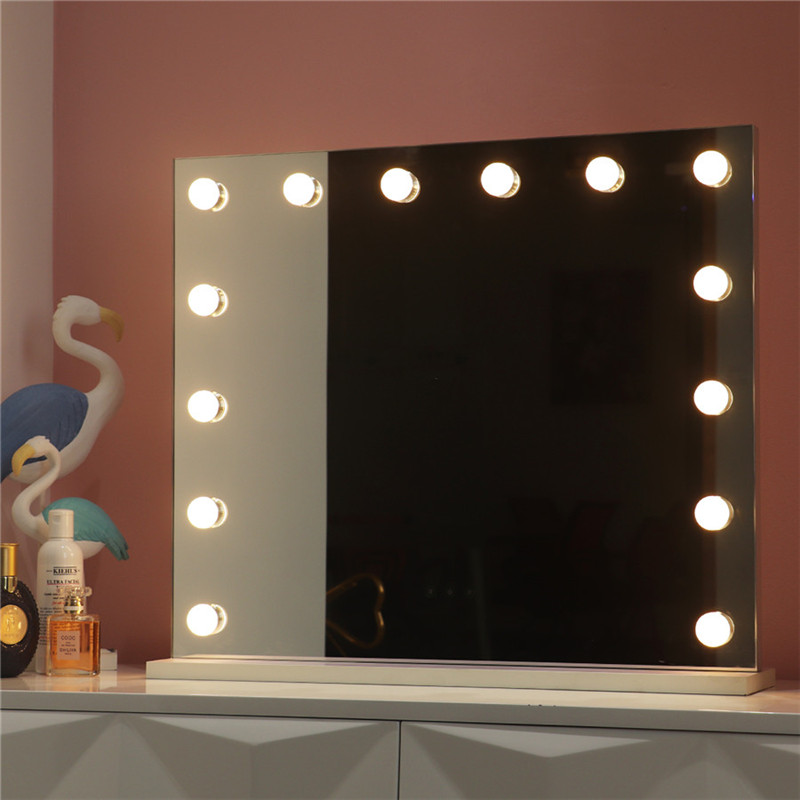 Schermo di Hollywood per desktop di grandi dimensioni con 14PCS Lamped Bulbs makeup Vanity Dressing