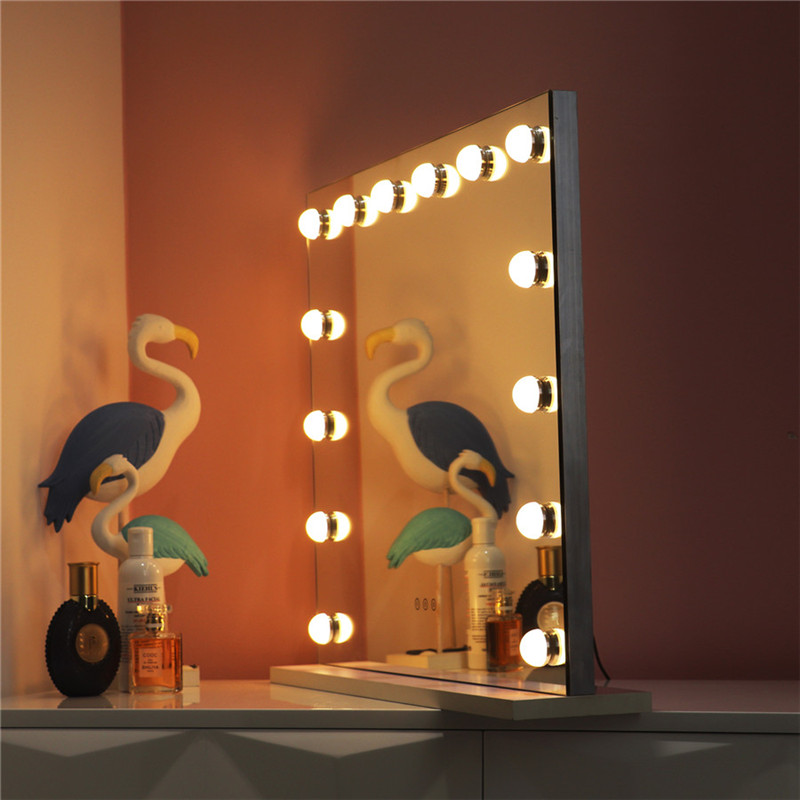 Schermo di Hollywood per desktop di grandi dimensioni con 14PCS Lamped Bulbs makeup Vanity Dressing