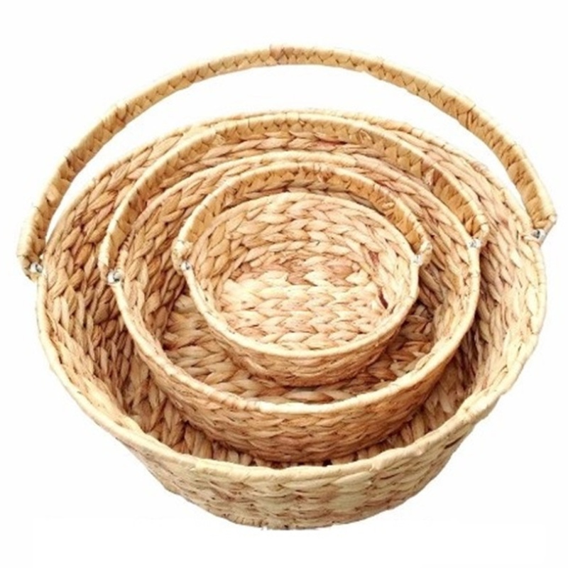 Cesto di giacinto d'acqua con manico