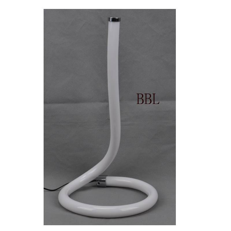Lampada da tavolo a LED con tubo acrilico e senza ombra