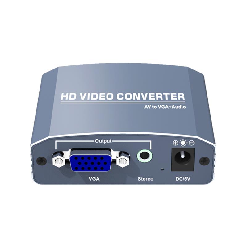 Convertitore da A / V a VGA + Stereo Up Scaler 720P / 1080P