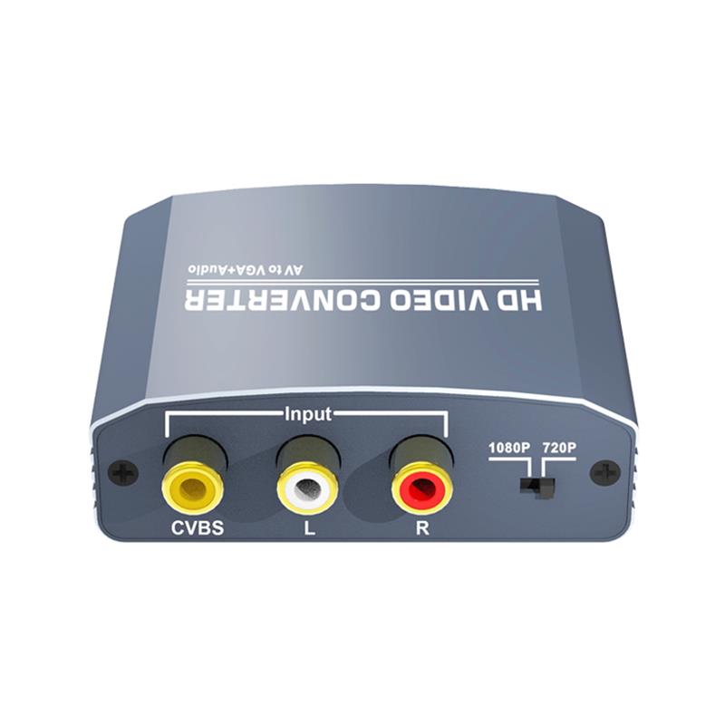 Convertitore da A / V a VGA + Stereo Up Scaler 720P / 1080P