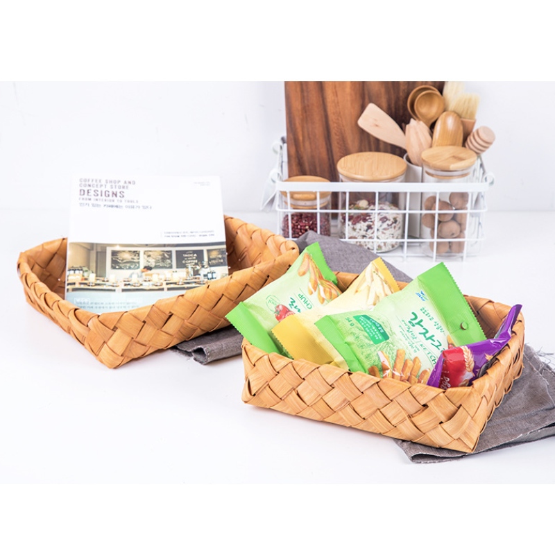 Cestino di legno Woven