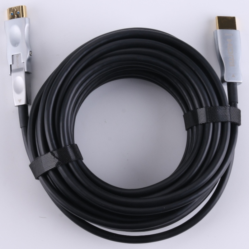 Migliore prezzo HDMI 2.0 Tipo da A a D lato della sorgente Distaccabile COA fibra ottica cavo 15m lunghezza