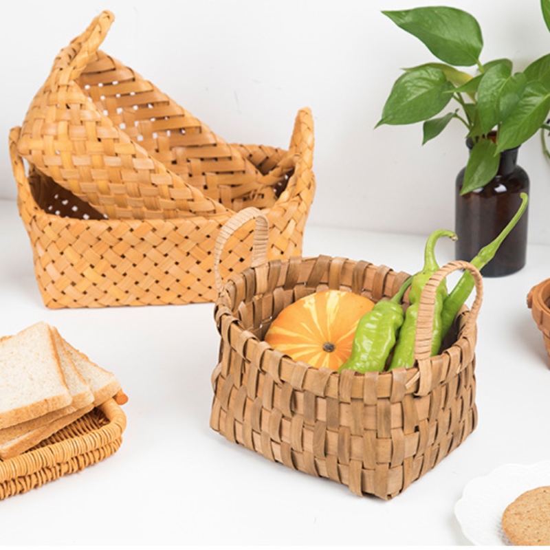 Home Decor Tray in legno con manico