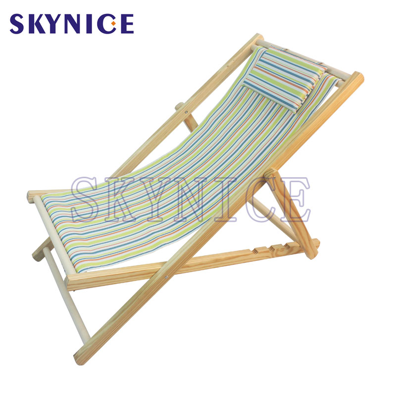 Sedia a sdraio in legno Sunshine
