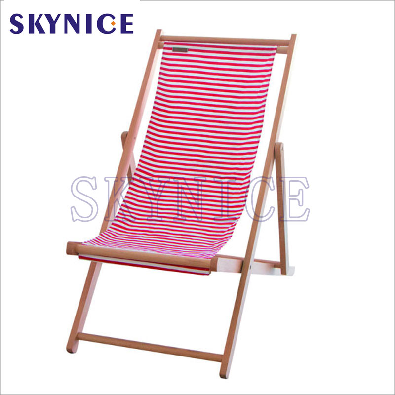 Top Sale Wooden Beach Lounge Sedia