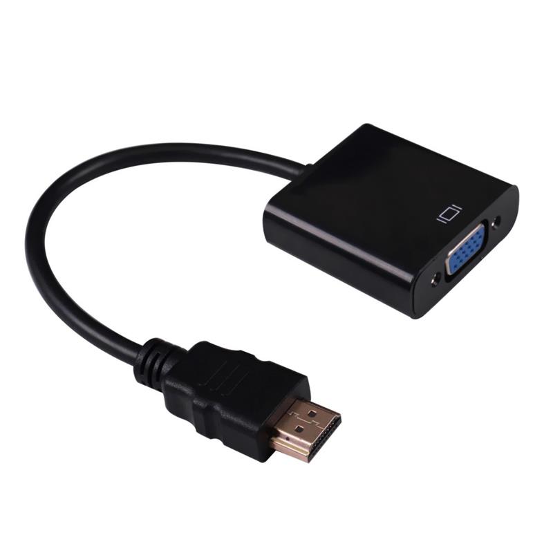 Cavo da 1080P HDMI a VGA 15cm Colore bianco \/ nero