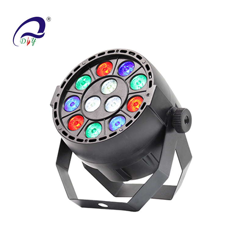 PL99A 12pcs RGB 3IN1 LED Par Light Con il caso di plastica