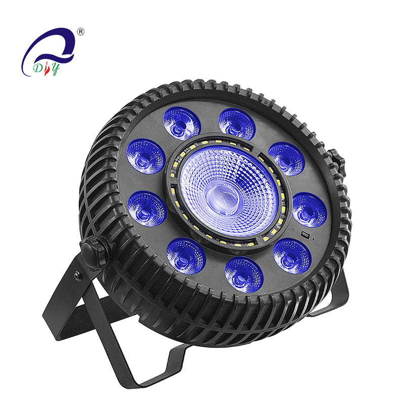 PL9H Mini 9PCS 4IN1/ 5IN1 LED COB Strobe Par Light for Wedding