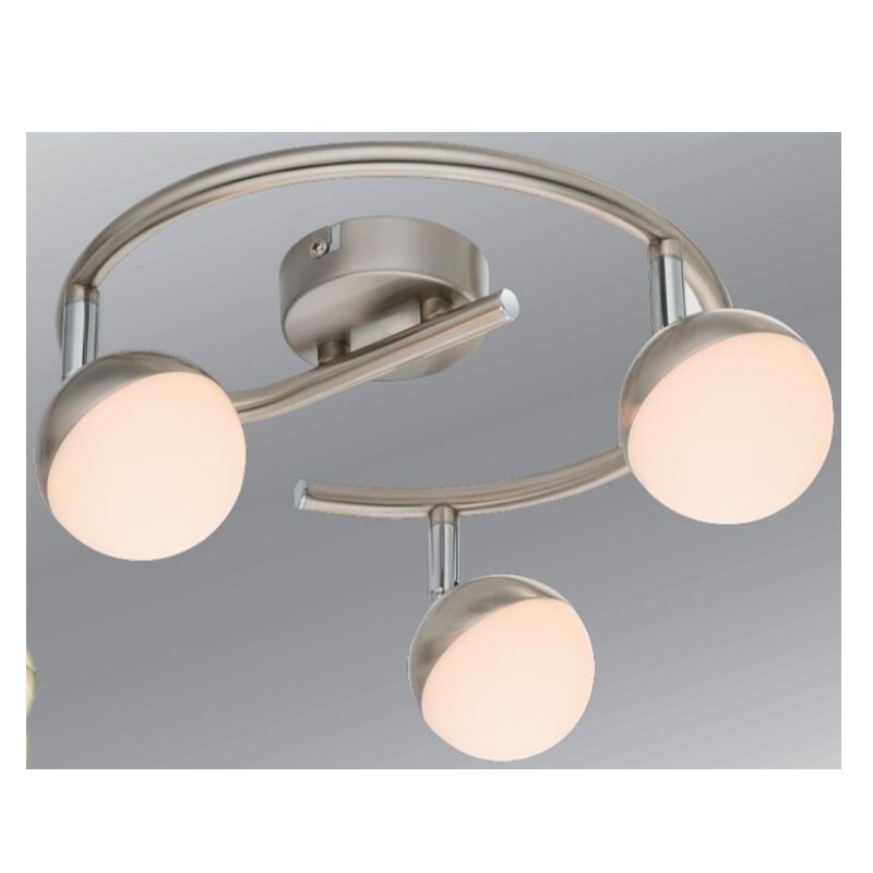 Faretto LED ad alta tensione-3, con paralume in plastica a mezza sfera