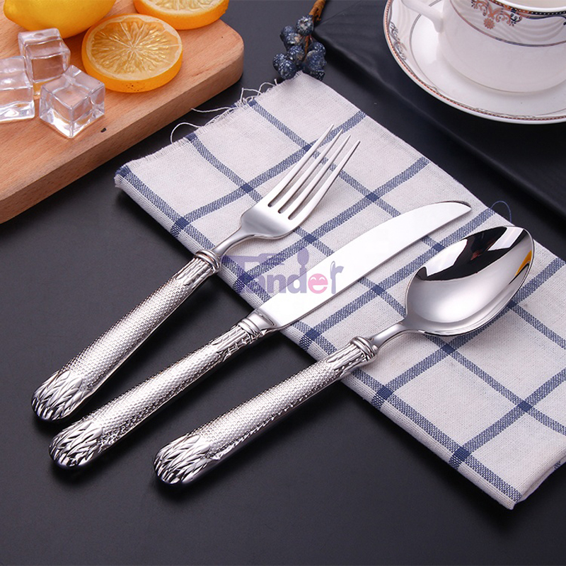 besteck set posate in oro 18/10 coltello e posate forchetta con pvd dorato