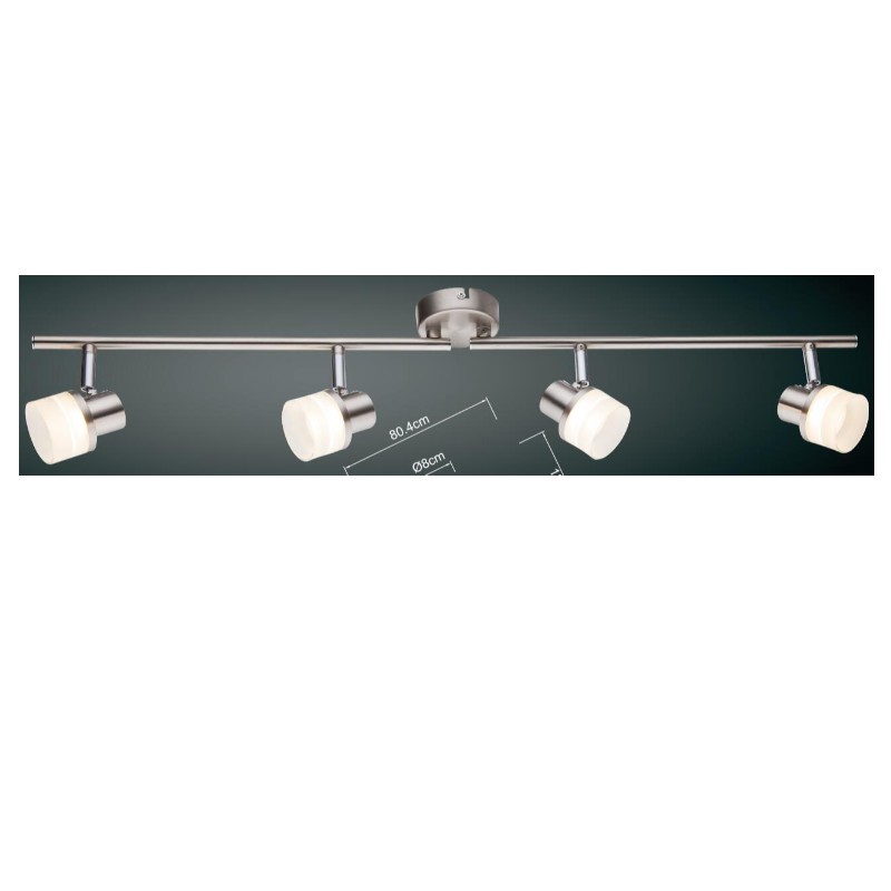 Faretto LED ad alta tensione-4, con cilindro in plastica