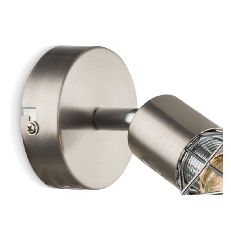Spot-1 con paralume reticolato in metallo