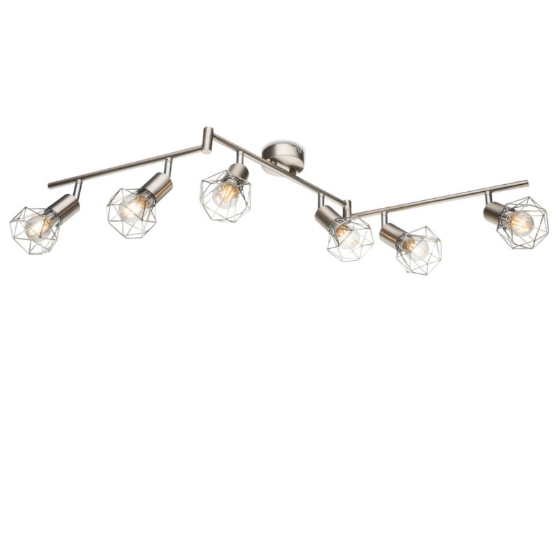 Spot-6 con paralume reticolato in metallo