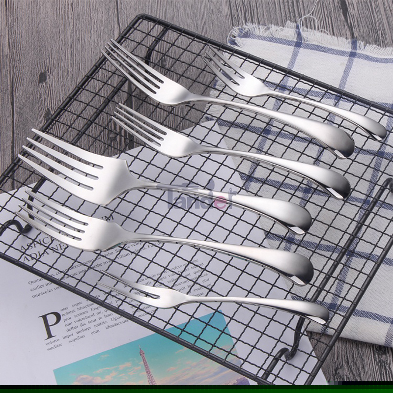 Curved Design Stainless Steel Kitchen Ristorante Party Tableware Cutlery 24PCS Set
