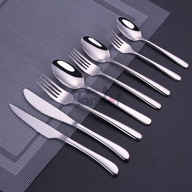 Flatware Set Stainless Steel Tableware Metal Cutlery For Hotel