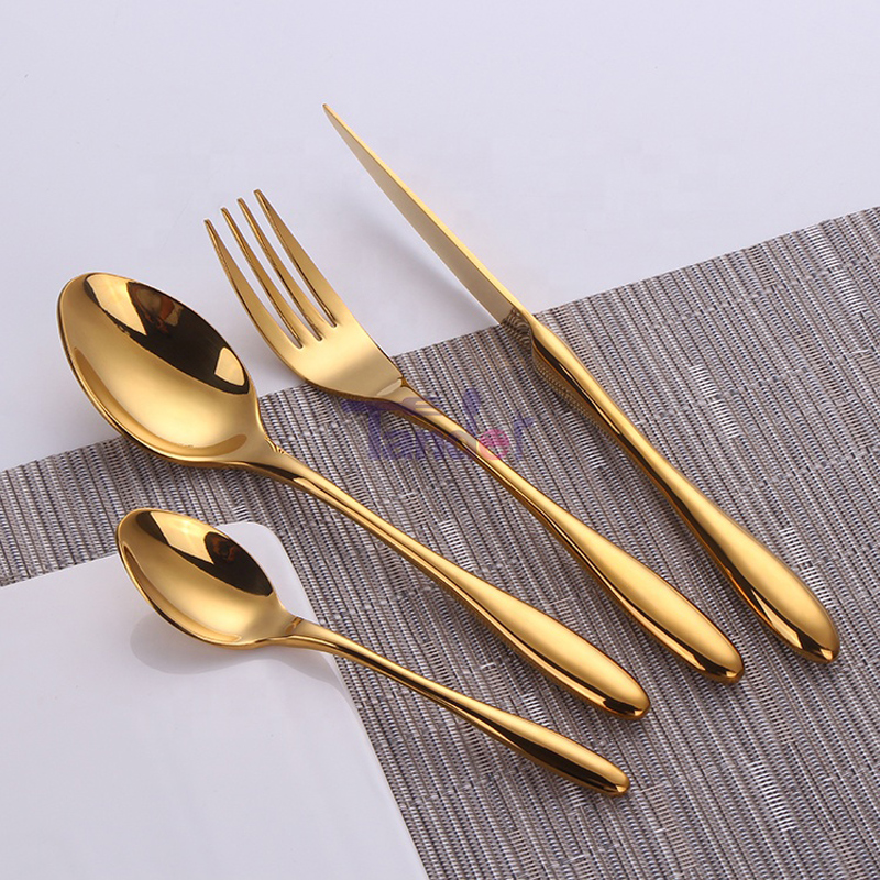 Coltivatori 4pcs set 18/8 In acciaio inox cena con forchetta da coltello di qualità regalo set di posate regalo di lusso