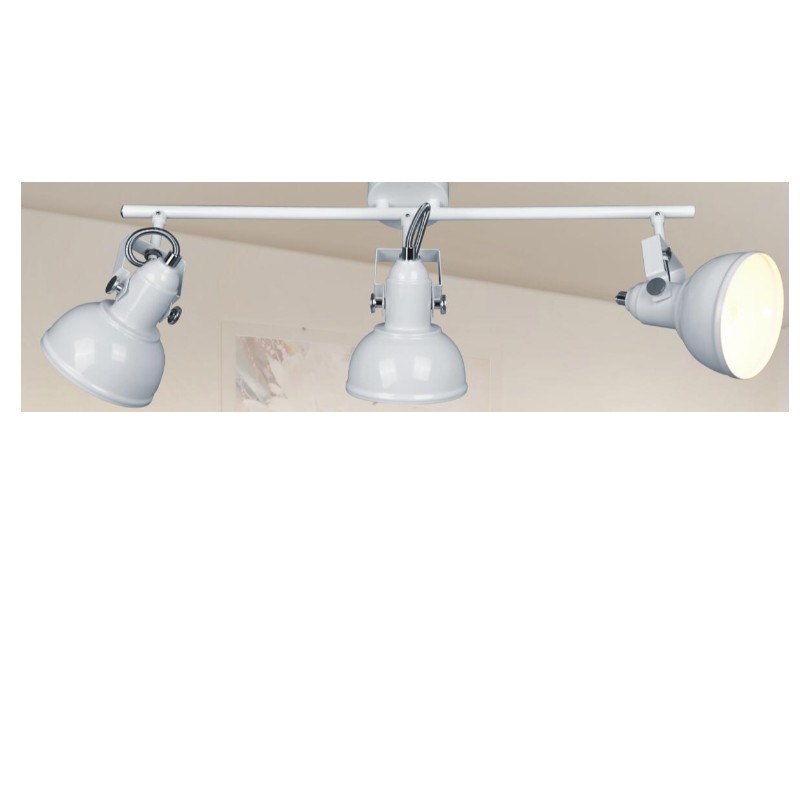 Spot-3 con paralume in metallo e staffa a U.