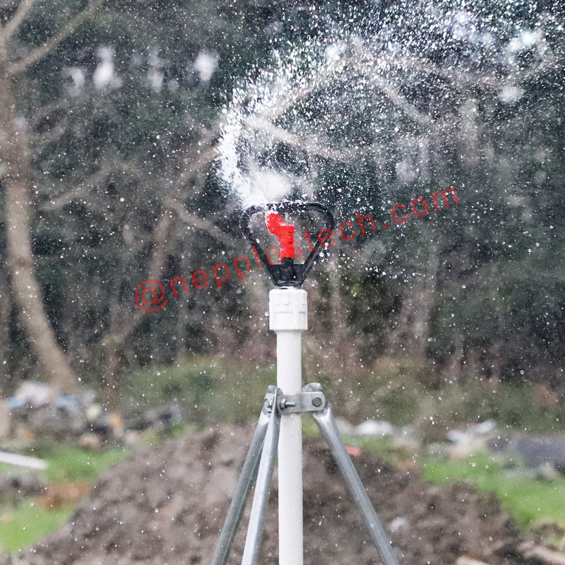 Testa di irrigatore a rotazione automatica per irrigazione a rotazione a forma di farfalla da 1\/2 pollice a frutteto e giardino