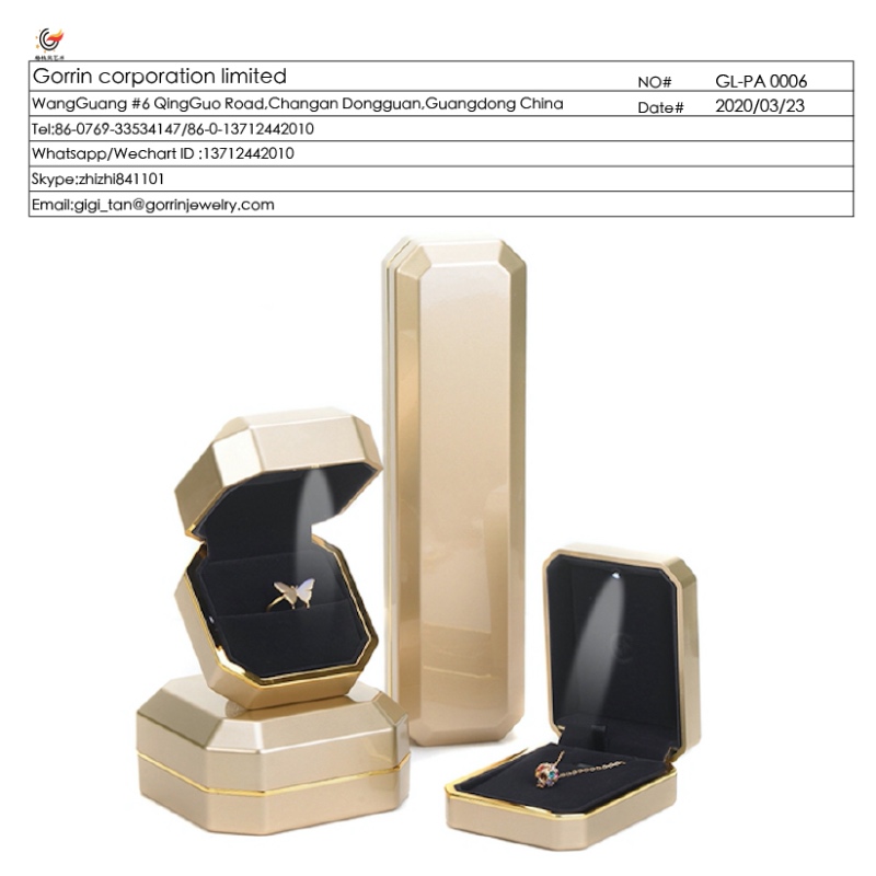 FL-PA0006 portagioie in plastica con luci a LED