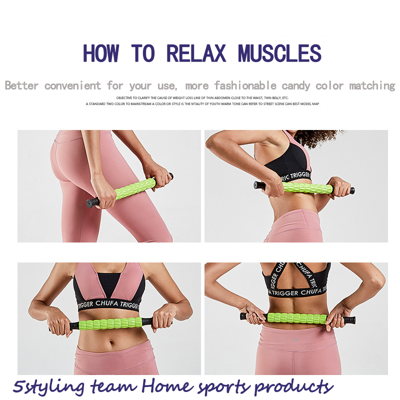 Bastone per massaggio muscolare fitness Yoga massaggio per rilassamento muscolare profondo asse pedana per massaggi con pedana di educazione privata