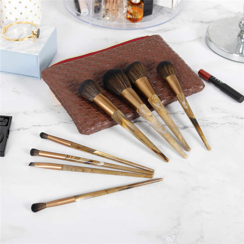 BEALUXUR Set di pennelli per trucco, kit di pennelli per trucco con spazzole per ombretto in polvere sintetica premium con polvere cosmetica